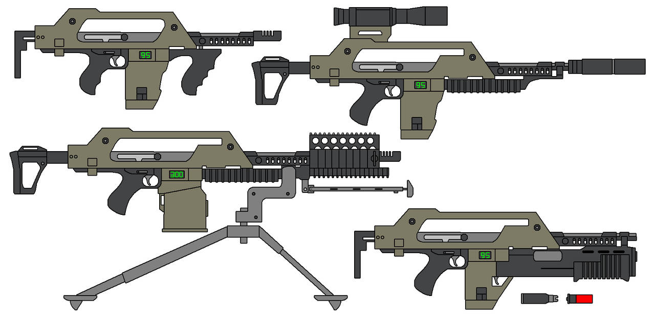 Pulse Rifle Variants M41 Pulse Rifle by omegafactor90 on DeviantArt