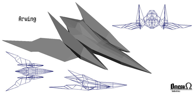 Arwing Rear View The Arwing by omegafactor90 on DeviantArt