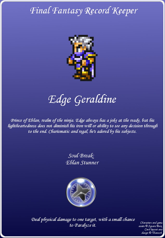 FFRK Trading Card Edge Geraldine prototype By Thanos6 On DeviantArt ffrk-trading-card-edge-geraldine-prototype-by-thanos6-on-deviantart