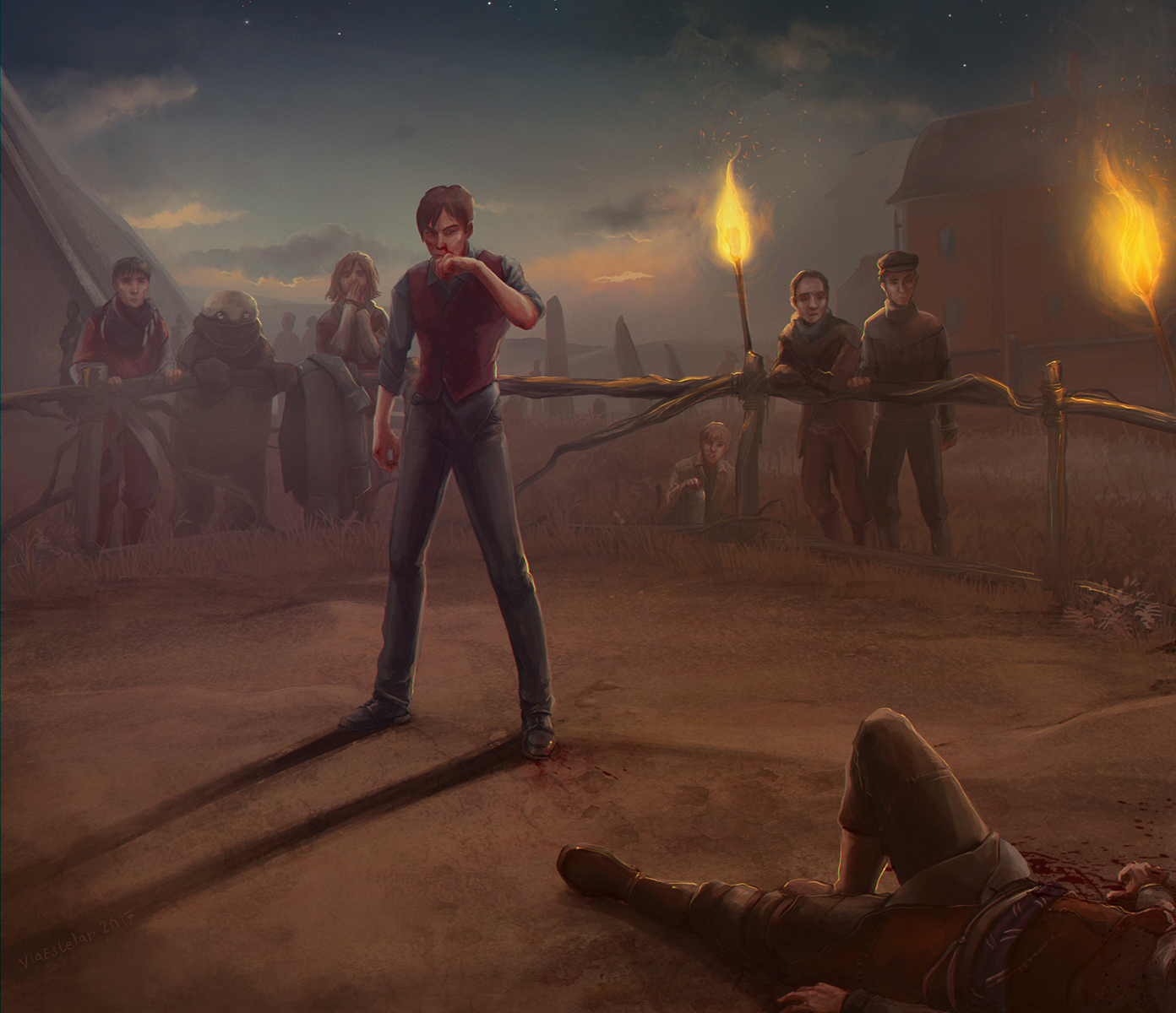 It was a hard day by ViaEstelar on DeviantArt