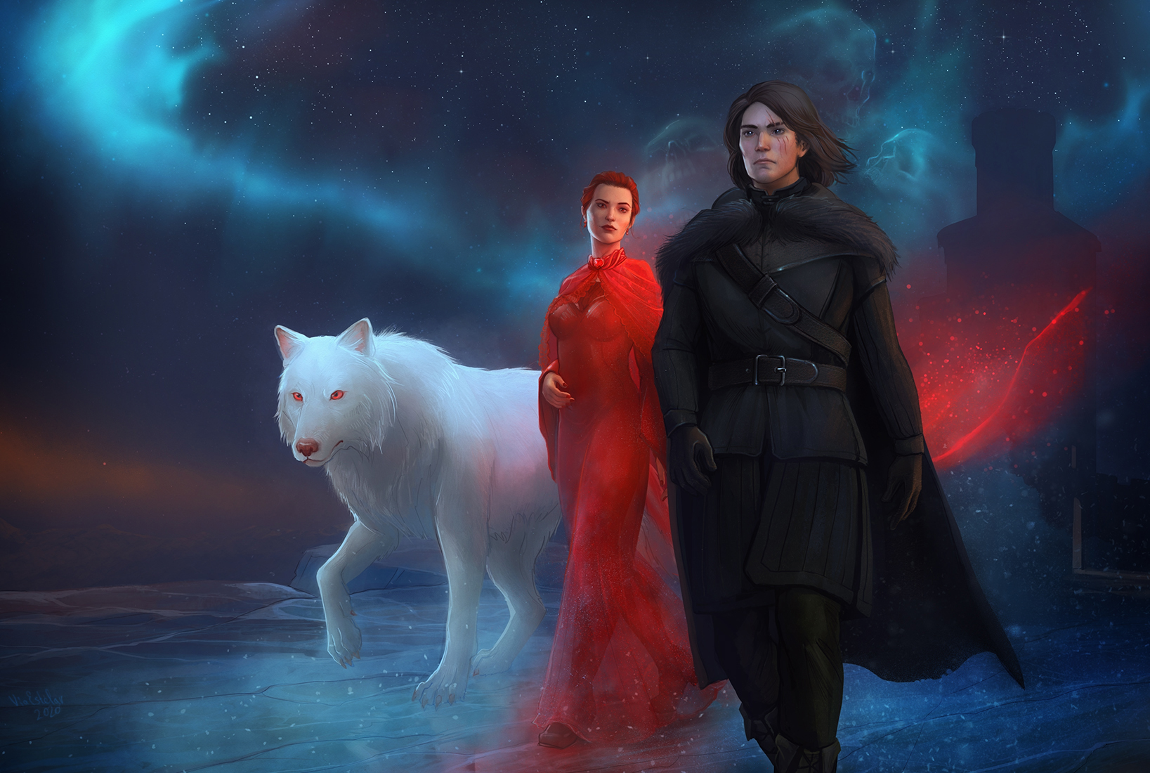 The Wolf, the Witch and the Warg. by ViaEstelar on DeviantArt