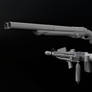 Super shotgun and Flamethrower 3D Model