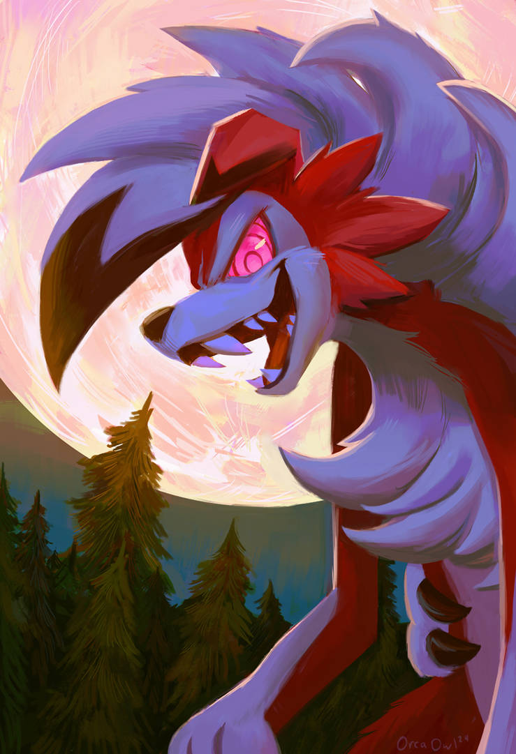 Midnight Lycanroc By OrcaOwl On DeviantArt midnight-lycanroc-by-orcaowl-on-deviantart