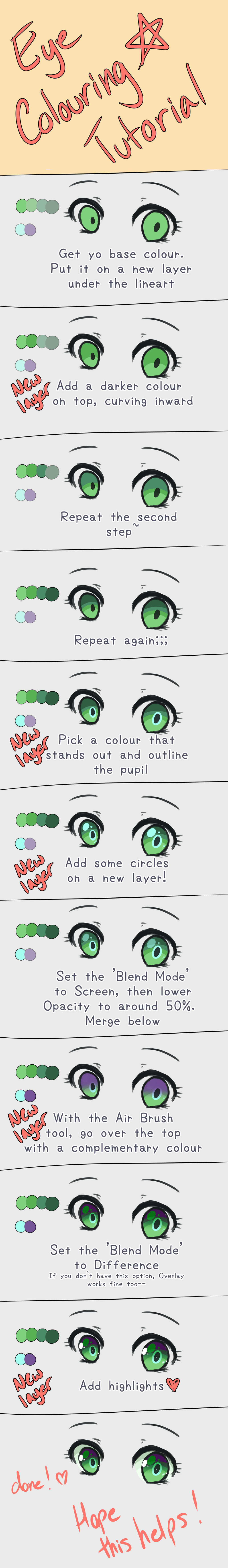 Eye Colouring Tutorial (Clip Studio Paint)