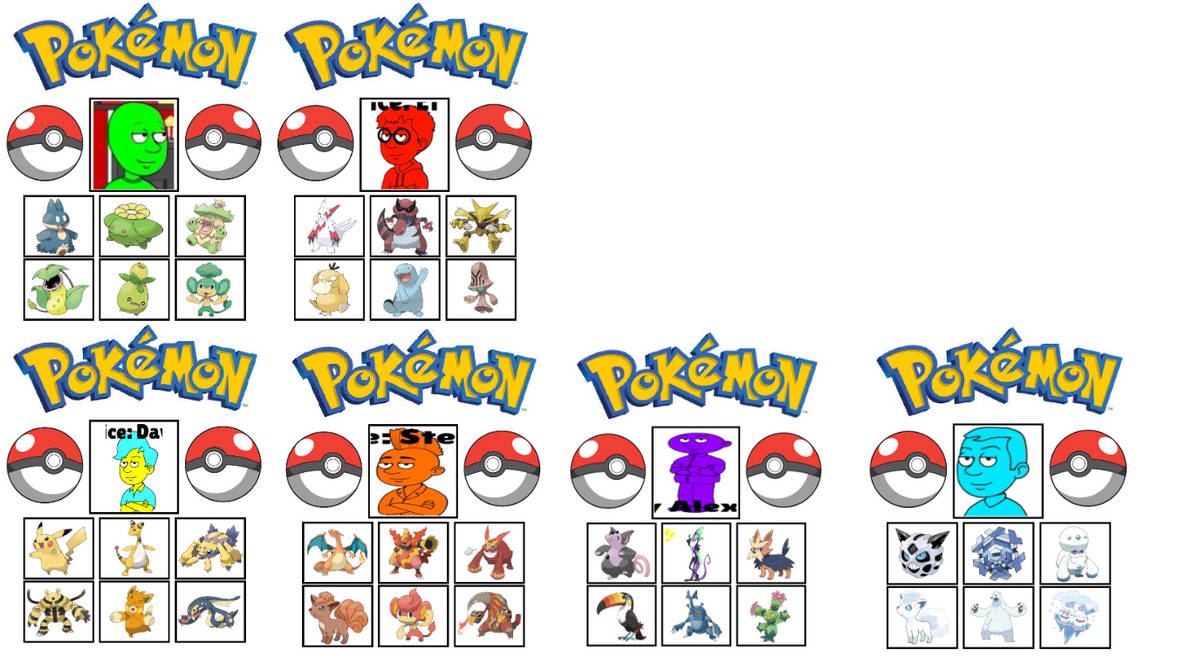 GoAnimate Colored Characters and their Pokemons by JuantonMendozaTheBoy ...