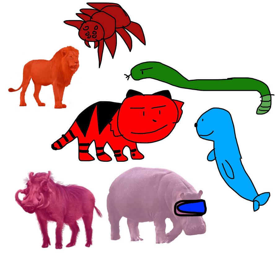 GoAnimate Colored characters as animals part 3 by JuantonMendozaTheBoy ...