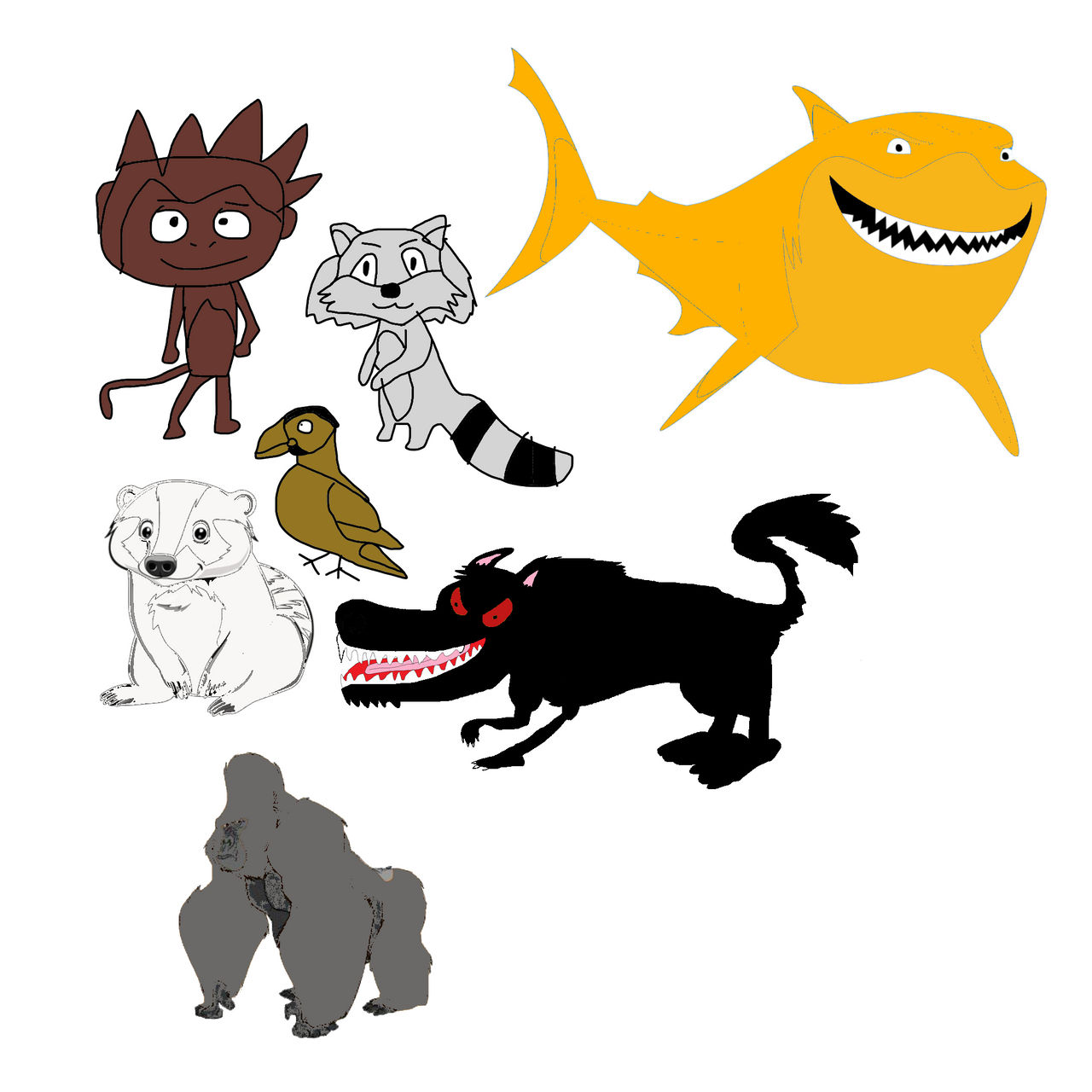 GoAnimate Colored characters as animals part 4 by JuantonMendozaTheBoy ...