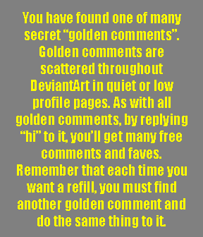 Golden comment