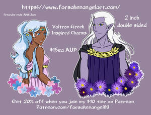 Greek Charms- Lotor and Allura