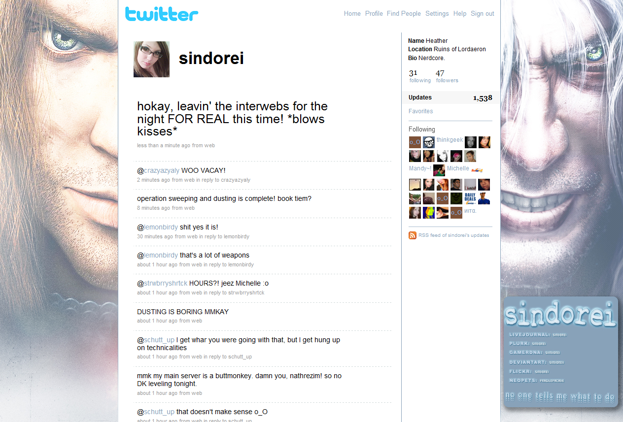 Arthas Twitter Background. by sindoreii