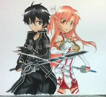 SAO Kirito and Asuna