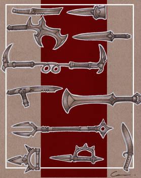 Fantasy Weapon Designs - Bladed Weapons