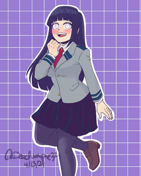 Redraw Hinata Hyuga MHA Style 