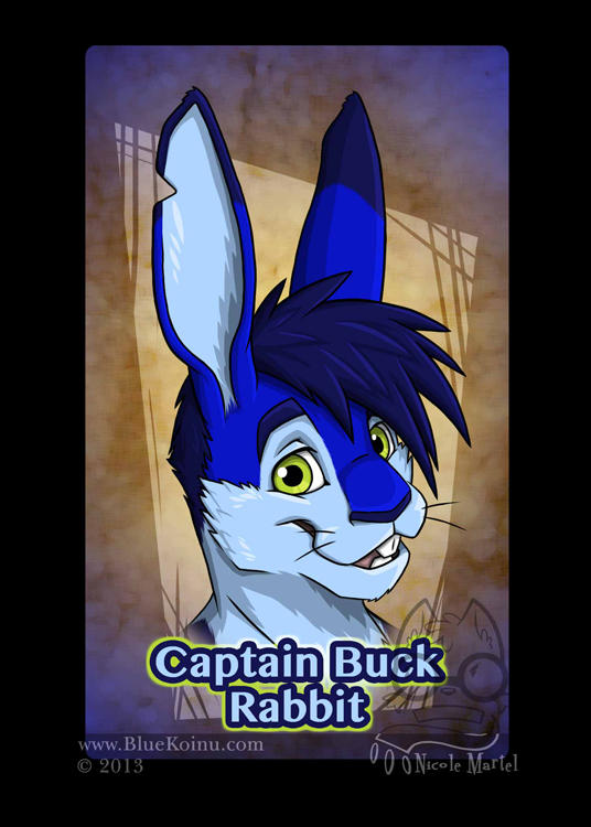 Capt Buck Rabbit ConBadge by bluekoinu on DeviantArt