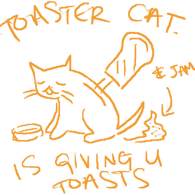 toaster cat by theseareourforests on DeviantArt