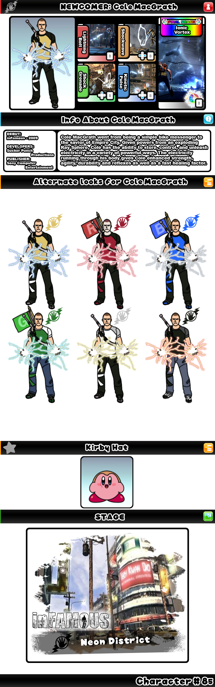 Newcomer Cole MacGrath By Evilwaluigi On DeviantArt