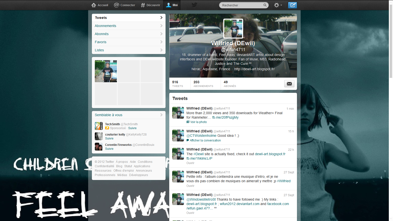 Twitter's new : Profile Header