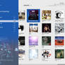 iTunes Modern UI - Music Albums View