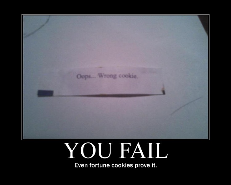 Fortune Cookie Fail