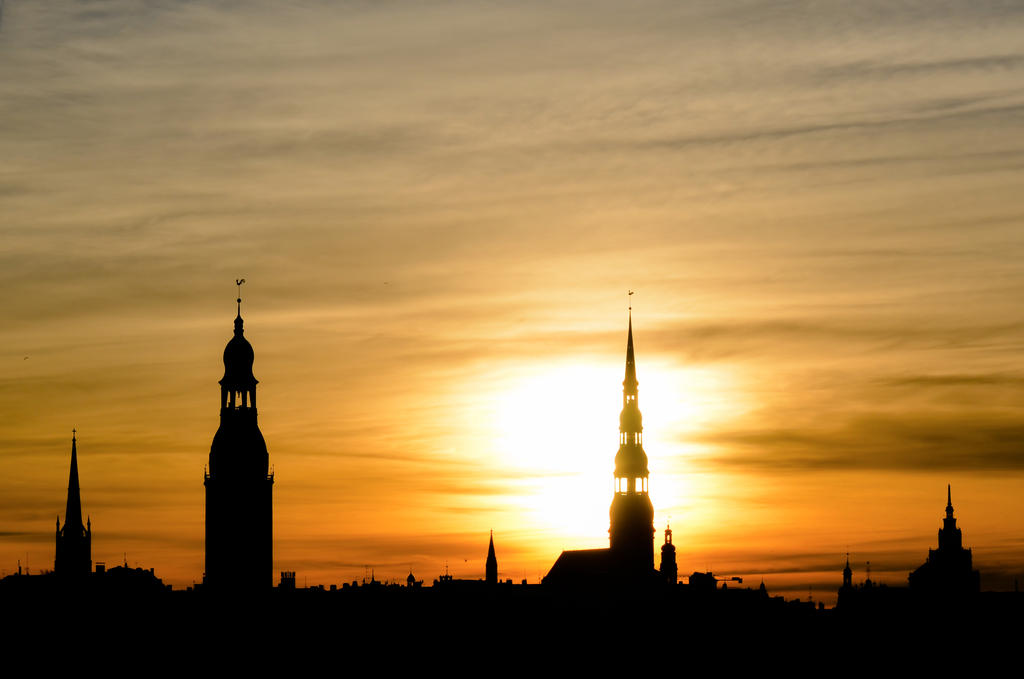 Sunrise in Riga