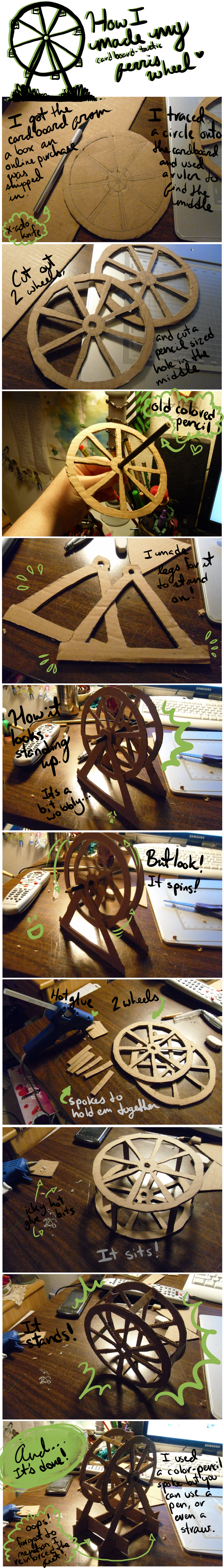 Cardboard Ferris Wheel by CrimsonPearls