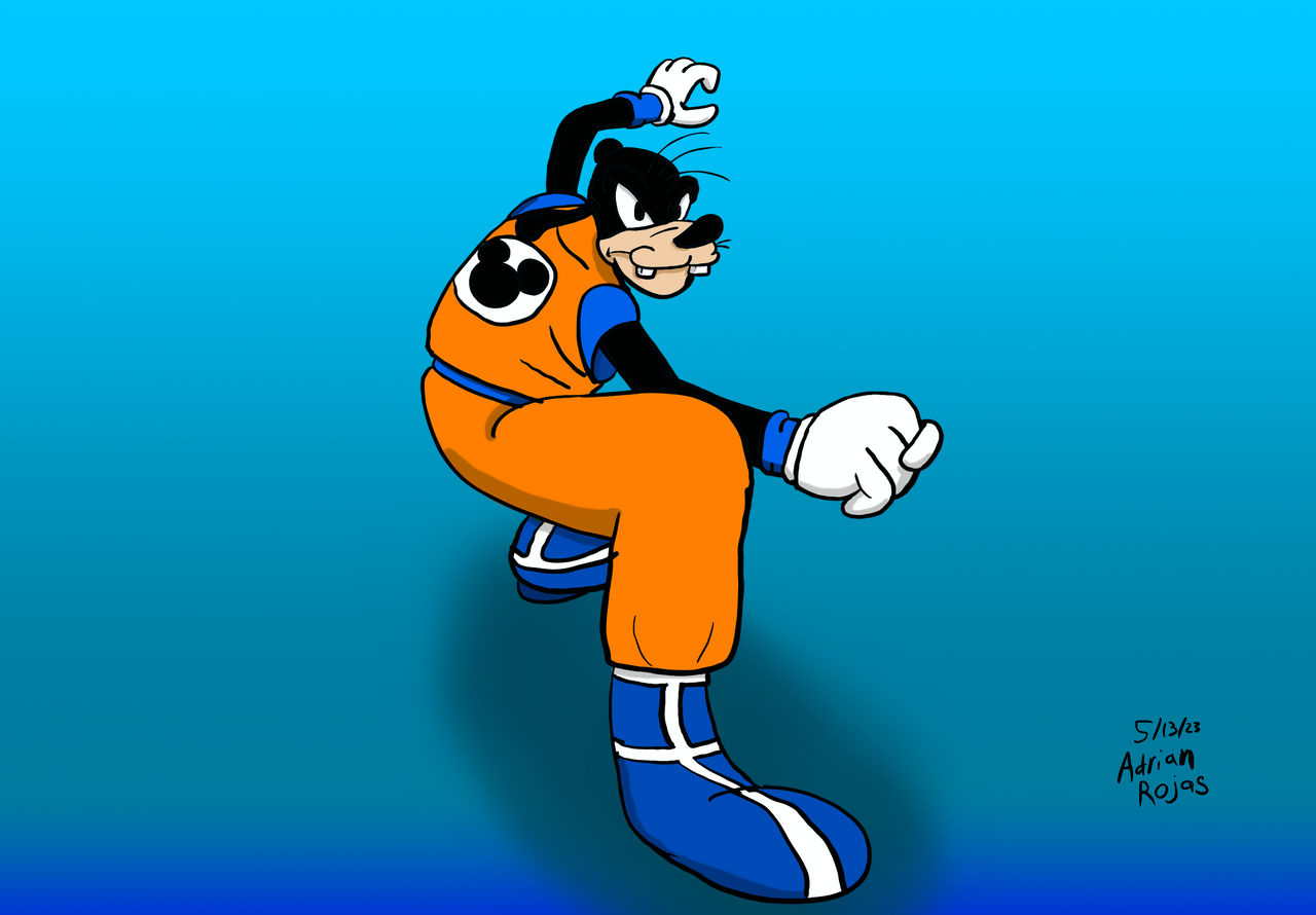 Goofy as Goku by Spiderechidna89 on DeviantArt