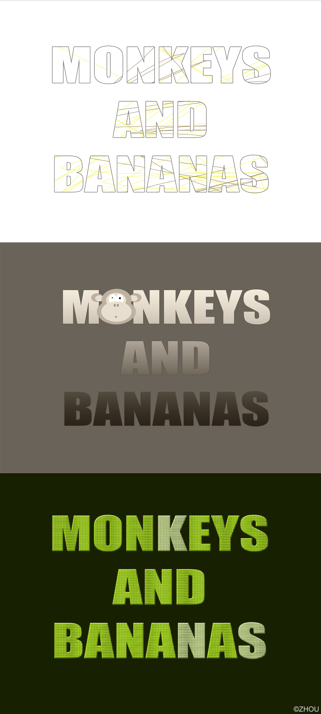 MONKEYS AND BANANAS