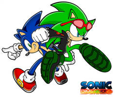 Sonic Dimensions - Sonic and Scourge Concept Art