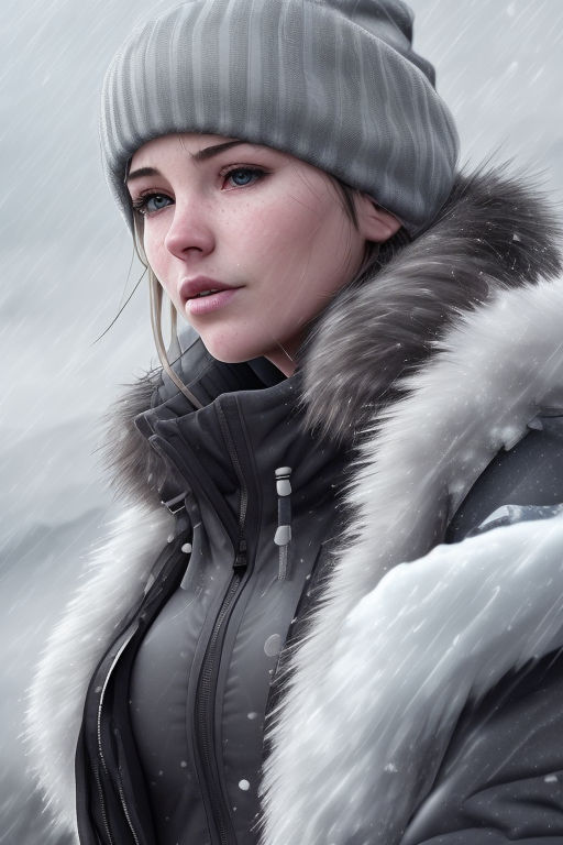 The Woman Conquering the Winter Mountain by jackiemonk on DeviantArt