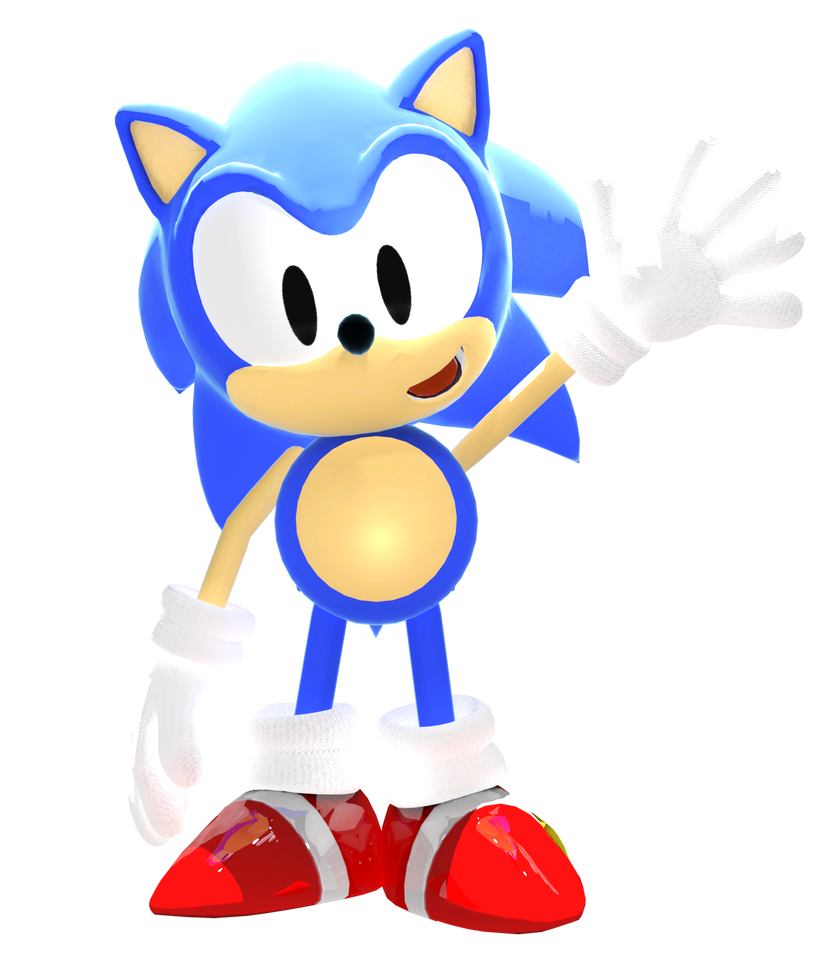 My first Classic Sonic Render by BlueParadoxYT on DeviantArt