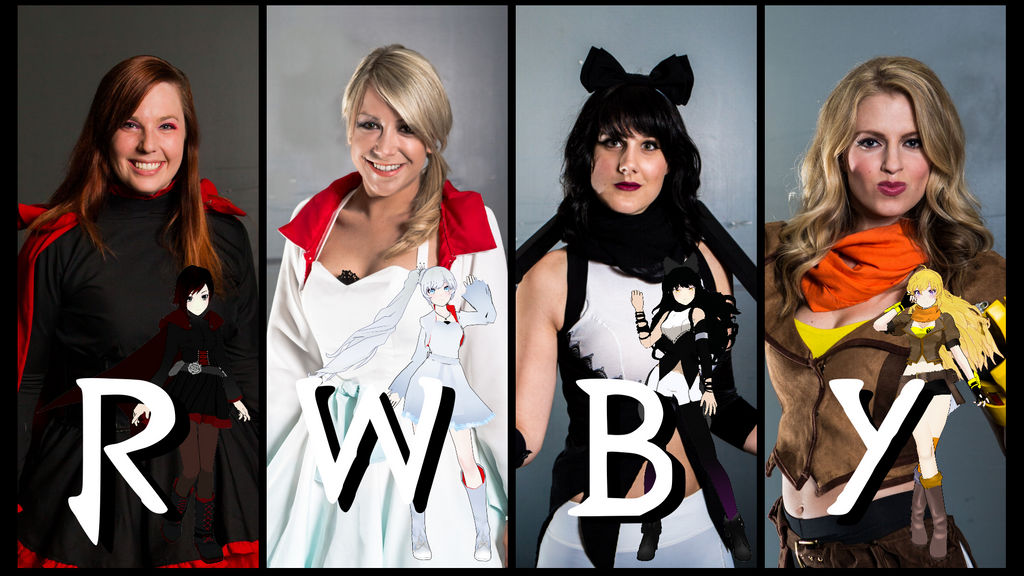 RWBY - Fan Poster #2: Team RWBY (Voice Actors) by RaidenRaider on