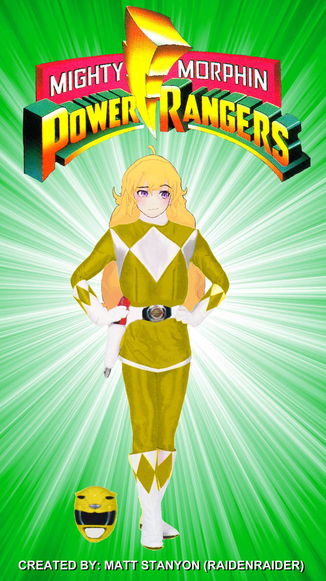RWBY - MMPR Yellow Ranger (Yang) Fan Poster by RaidenRaider on DeviantArt