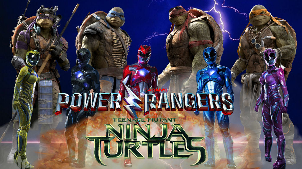 TMNT and Power Rangers Crossover Movie Fan Poster by RaidenRaider on ...