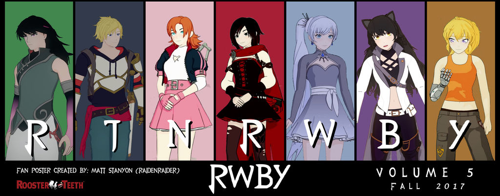 RWBY Volume 5 - Team RWBY/RNJR Fan Poster #1 by RaidenRaider on DeviantArt