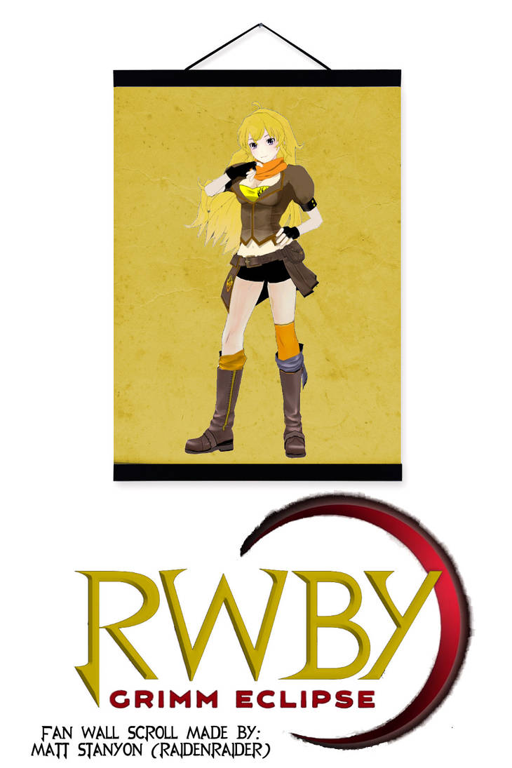 Scroll From Rwby RWBY Grimm Eclipse - Yang Fan Wall Scroll #1 by RaidenRaider on DeviantArt