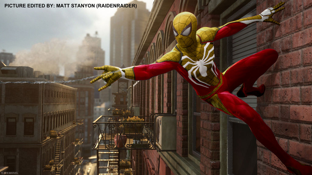 Spider-Man PS4 - Fan Poster (Iron Man Suit)