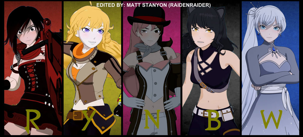 Team Rwby Poster RWBY - Team RYNBW (Rainbow) Fan Poster by RaidenRaider on DeviantArt