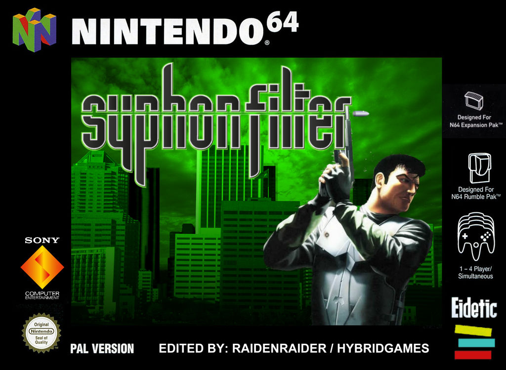 Syphon Filter 1 - N64 (PAL) Box Cover by RaidenRaider on DeviantArt