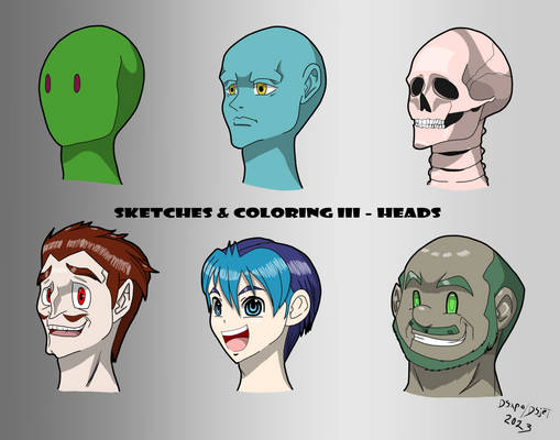 Human Sketches Part 3 - Heads