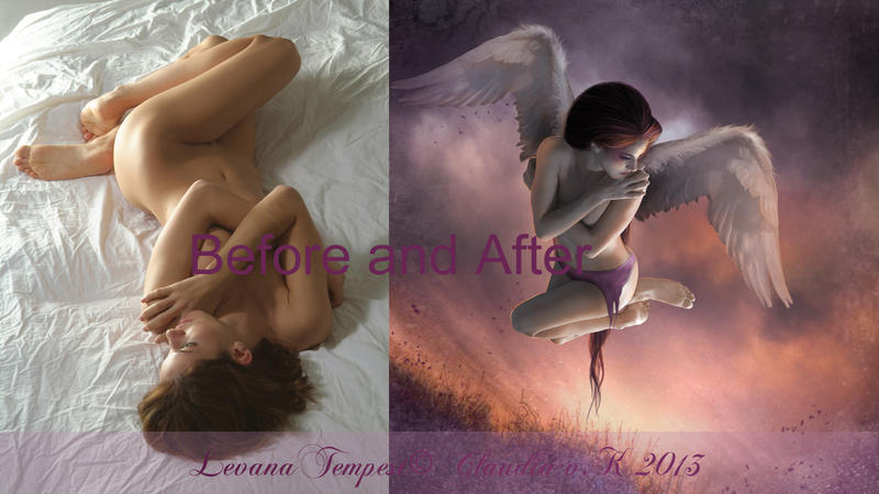 Before and After Angel in the Sky