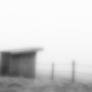 Hut in the fog