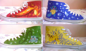 Hand Painted Pokemon Shoes