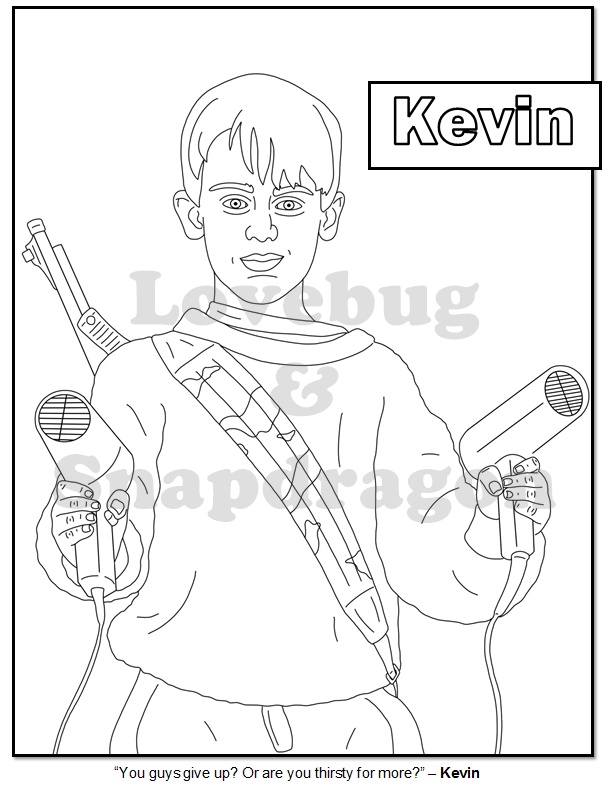 kevin up coloring page