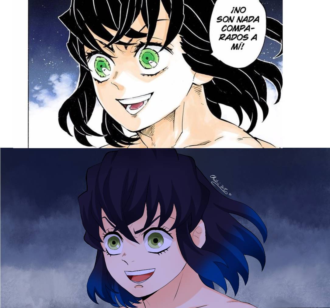 Reversed Inosuke Inosuke's transformation from manga to anime by Chiart30 on DeviantArt