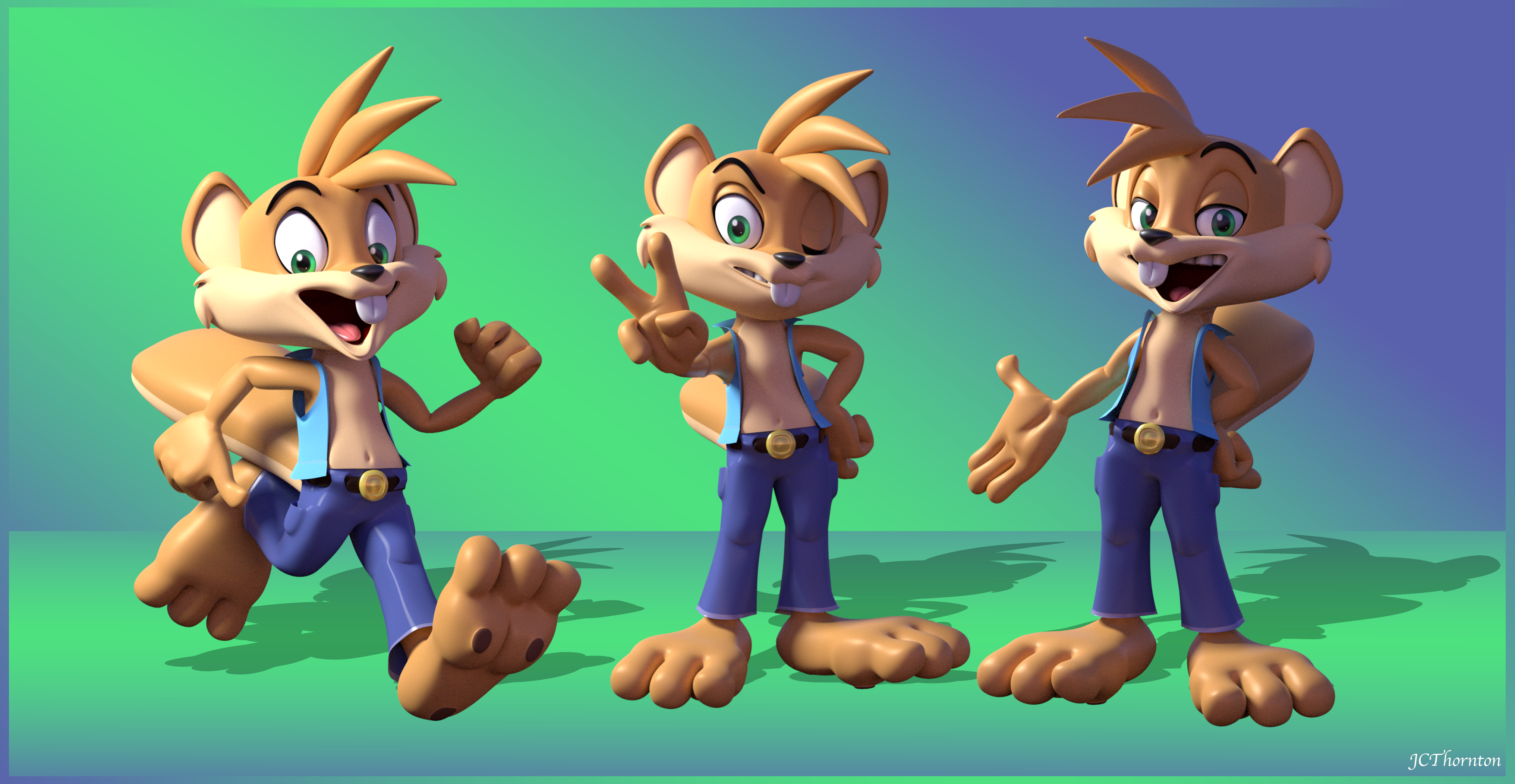 3D: Sean the Squirrel