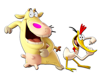 +3D Model Download+ Cow and Chicken
