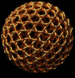 Geodesic Ball - Gold Weave