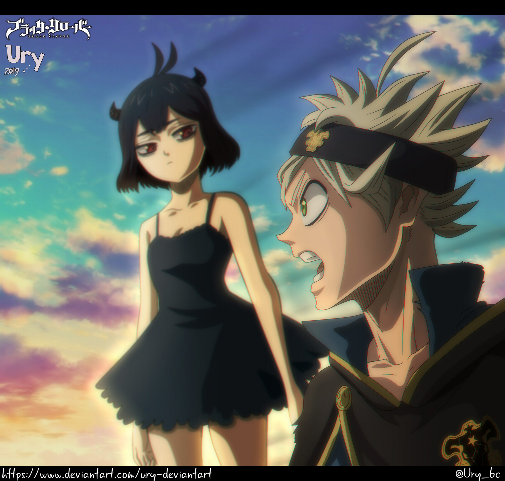 photo Black Clover Nero X Lumiere black clover 214 secre and asta by