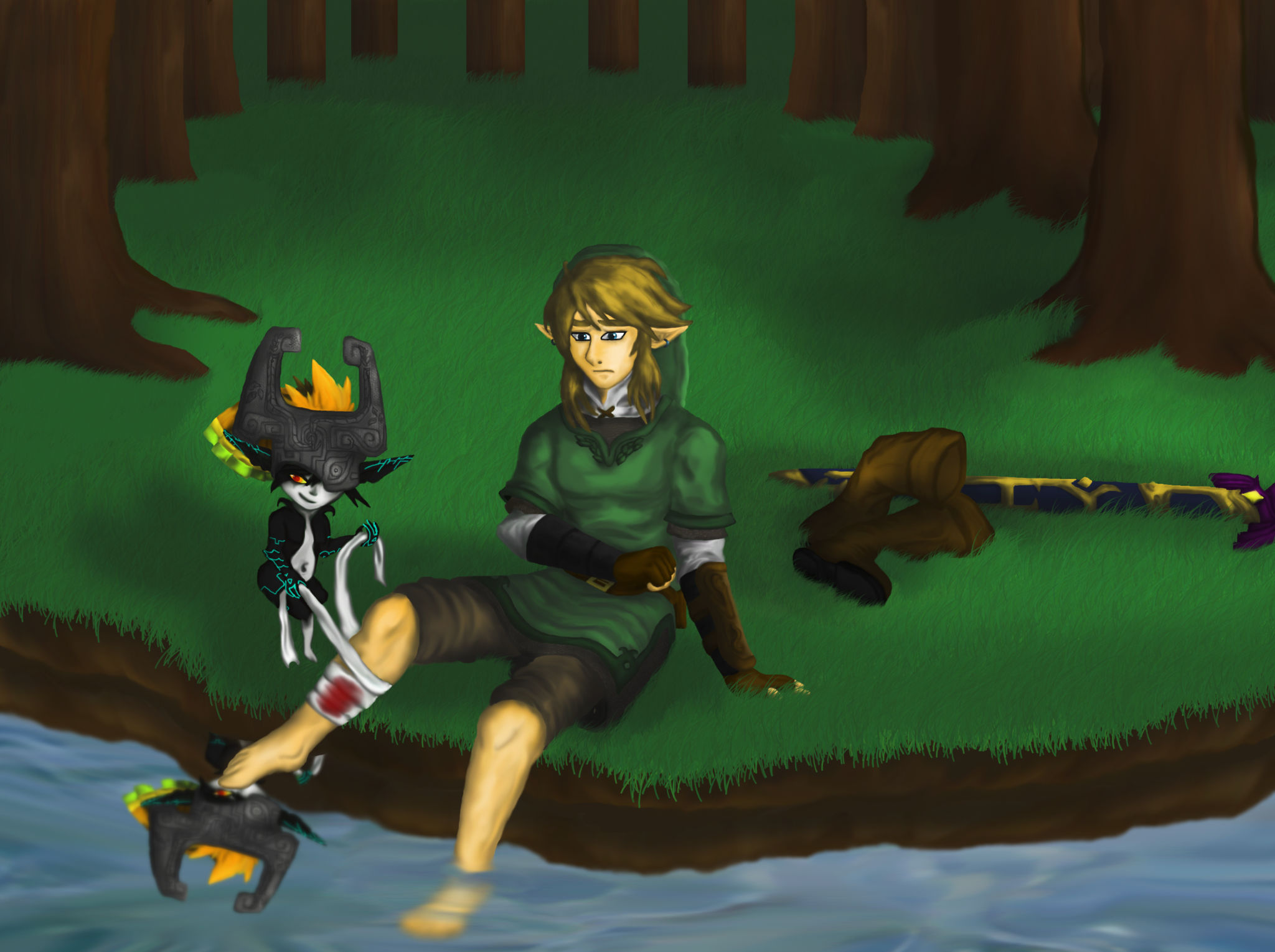 Twilight Princess Link Is Hurt Psd Version By Dragonauroralight On Deviantart