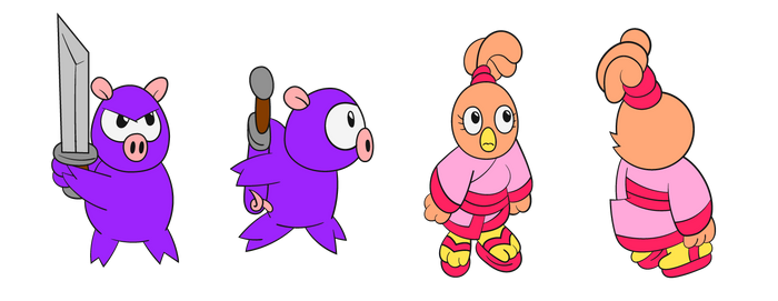 Ninja Pig and Hen-Cess